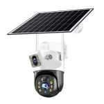 Camera de supraveghere Solara 4K HD 8MP 4G V380 Senzor de Miscare si Lentile Duble