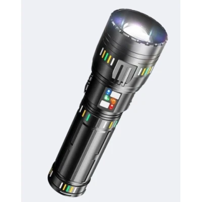 Lanterna reincarcabila LED de mana COBA CB W518 cu raza de actiune de 3 km