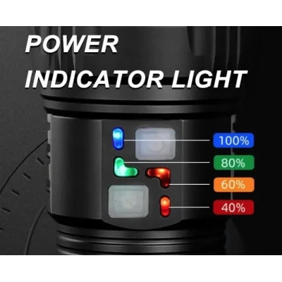 Lanterna reincarcabila LED de mana COBA CB W518 cu raza de actiune de 3 km