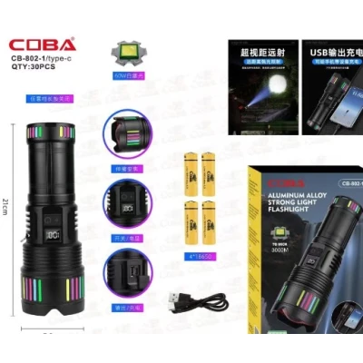 Lanterna de mana COBA CB 802 1 compacta cu 4 acumulatori