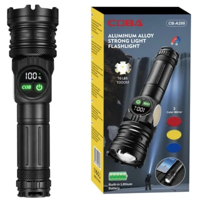 Lanterna portabila CB A280 cu zoom LCD in 4 culori si magnet