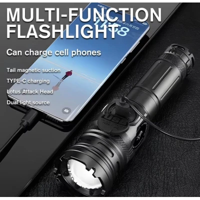 Lanterna portabila CB A280 cu zoom LCD in 4 culori si magnet