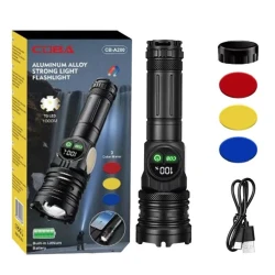 Lanterna portabila CB A280 cu zoom LCD in 4 culori si magnet