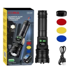 Lanterna portabila CB A280 cu zoom LCD in 4 culori si magnet