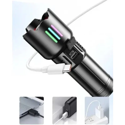 Lanterna profesionala de mana CB W522D Putere de 2000 lumeni