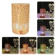 Umidificator aromaterapie lumina led in 7 culori model copaci culoare lemn deschis
