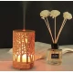 Umidificator aromaterapie lumina led in 7 culori model copaci culoare lemn deschis