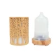 Umidificator aromaterapie lumina led in 7 culori model copaci culoare lemn deschis
