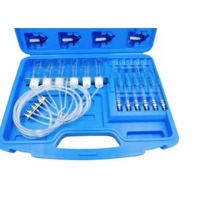 Trusa 36 piese Tester presiune injectoare 6 eprubete 24 de adaptoare 6 recipiente cu tub