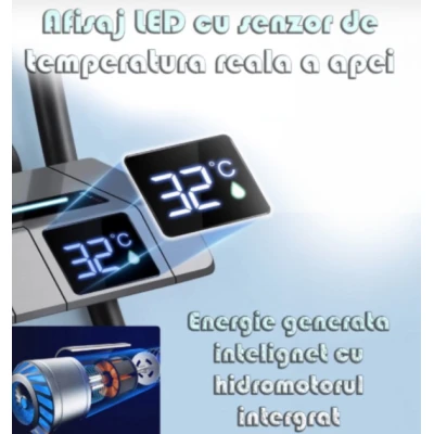 Set de dus smart cu afisaj LED control termostatic si 4 moduri pulverizare Tehnologie Avansata