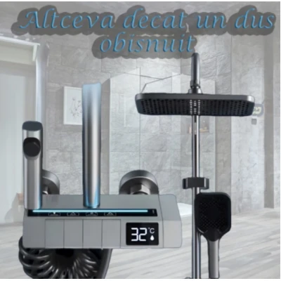 Set de dus smart cu afisaj LED control termostatic si 4 moduri pulverizare Tehnologie Avansata