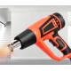 Pistol electric cu aer cald 220V de 2500W cu 2 tipuri de temperatura reglabila