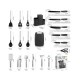 Set 20 Piese ustensile de bucatarie si cutite cu suport elegant tocator si accesorii