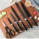 Set 20 Piese ustensile de bucatarie si cutite cu suport elegant tocator si accesorii