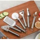 Set 20 Piese ustensile de bucatarie si cutite cu suport elegant tocator si accesorii