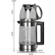 Set fierbator electric 2.2L + ceainic 0.8L putere 1500W