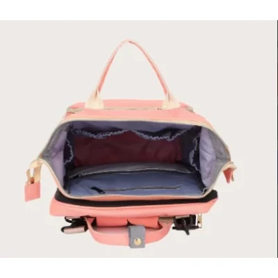 Rucsac multifunctional pentru mamici capacitate mare design simplu cu patut pliabil NEGRU
