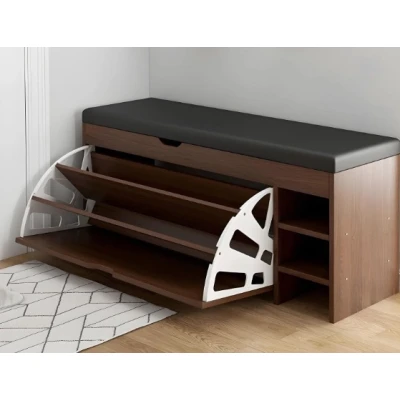 Dulap ALB pentru pantofi tip bancheta 80 X 34 X 51