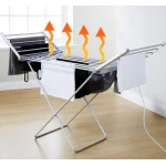 Uscator de rufe electric suprafata 12m inaltime ajustabila aluminiu inoxidabil pliabil 230W