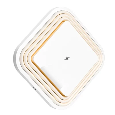 Lampa de noapte LED A92 pliabila incarcare wireless 25W alba 138x138mm