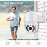 Camera de supraveghere video wireless pentru exterior rotatie 360 de grade mod de vedere nocturna