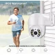 Camera de supraveghere video wireless pentru exterior rotatie 360 de grade mod de vedere nocturna