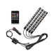 Lumini ambientale auto Q CD58 Kit interior LED RGB cu telecomanda Model 9 Led