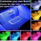 Lumini ambientale auto Q CD58 Kit interior LED RGB cu telecomanda Model 9 Led