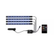 Lumini ambientale auto Q CD59 Kit interior LED RGB cu telecomanda Model 12 Led