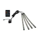 Lumini ambientale auto Q CD59 Kit interior LED RGB cu telecomanda Model 12 Led