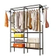 Suport dublu pentru umerase haine 170cm din metal si plastic 86x44cm
