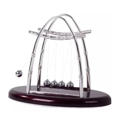 Decoratiune Pendulul lui Newton pentru birou cu 5 bile Design Elegant si Durabil 18 cm