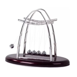 Decoratiune Pendulul lui Newton pentru birou cu 5 bile Design Elegant si Durabil 18 cm