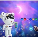 Proiector LED in forma de astronaut cu sunete si lumini stickere autoadezive conexiune Bluetooth
