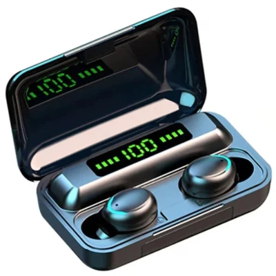 Casti Bluetooth Wireless profesionale cu afisaj digital TWS BTH F9 5