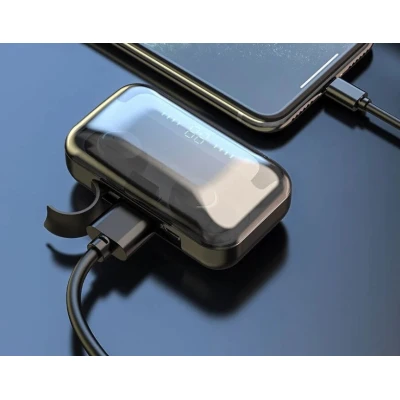 Casti Bluetooth Wireless profesionale cu afisaj digital TWS BTH F9 5