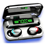 Casti Bluetooth Wireless profesionale cu afisaj digital TWS BTH F9 5