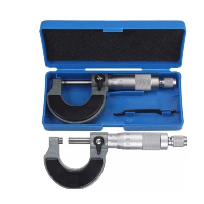 Micrometru pentru masurarea dimensiunilor 0-25 mm Negru/Argintiu