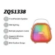 Boxa portabila ZQS 1338 cu super bass si microfon de 3 inch