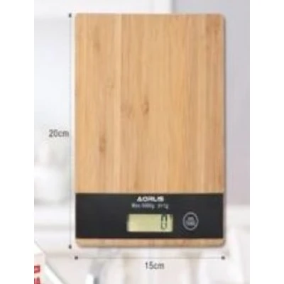 Cantar electronic de bucatarie AO 78369 capacitate maxima 5kg lemn