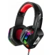 Casti gaming Q E6 Over Ear cu iluminare RGB negre