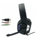 Casti gaming Q E6 Over Ear cu iluminare RGB negre