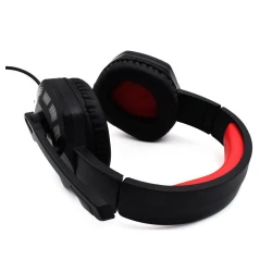 Casti gaming Q E6 Over Ear cu iluminare RGB negre