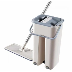 Mop profesional cu galeata cu doua cuve rotativ 360