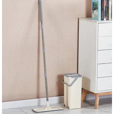 Mop profesional cu galeata cu doua cuve rotativ 360