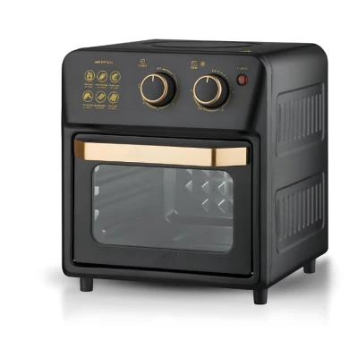 Friteuza cu aer cald S18 tip cuptor electric geam de sticla capacitate 12 L 1360W