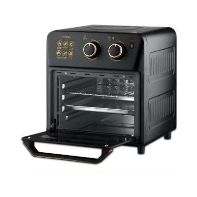 Friteuza cu aer cald S18 tip cuptor electric geam de sticla capacitate 12 L 1360W