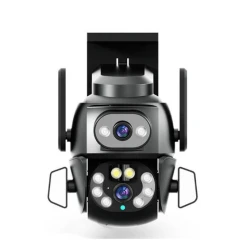 Camera de supraveghere Dubla PTZ de 8MP 4K model Q S800 cu Aplicatie