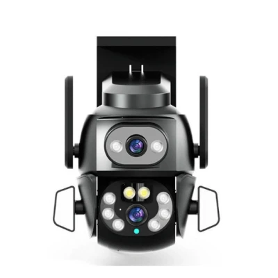 Camera de supraveghere Dubla PTZ de 8MP 4K model Q S800 cu Aplicatie