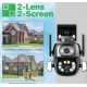 Camera de supraveghere Dubla PTZ de 8MP 4K model Q S800 cu Aplicatie